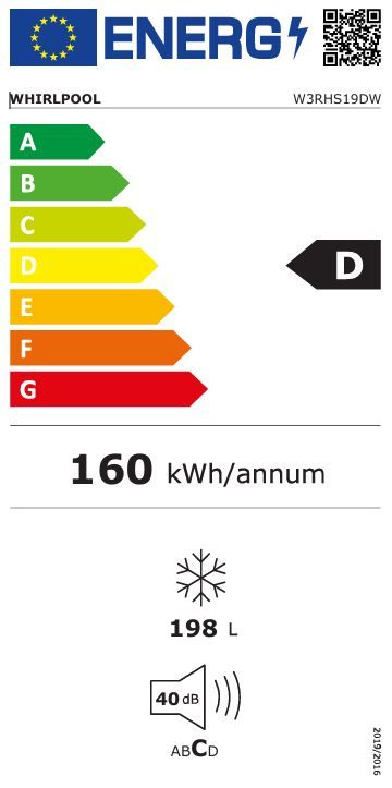 Congélateur coffre WHIRLPOOL  - W3RHS20CW2