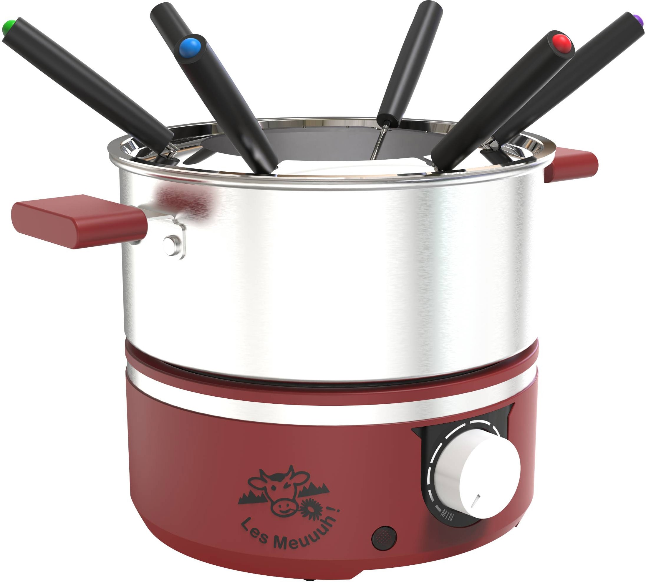Fondue LITTLE BALANCE 6 personnes 650W 1.8L Rouge 8962