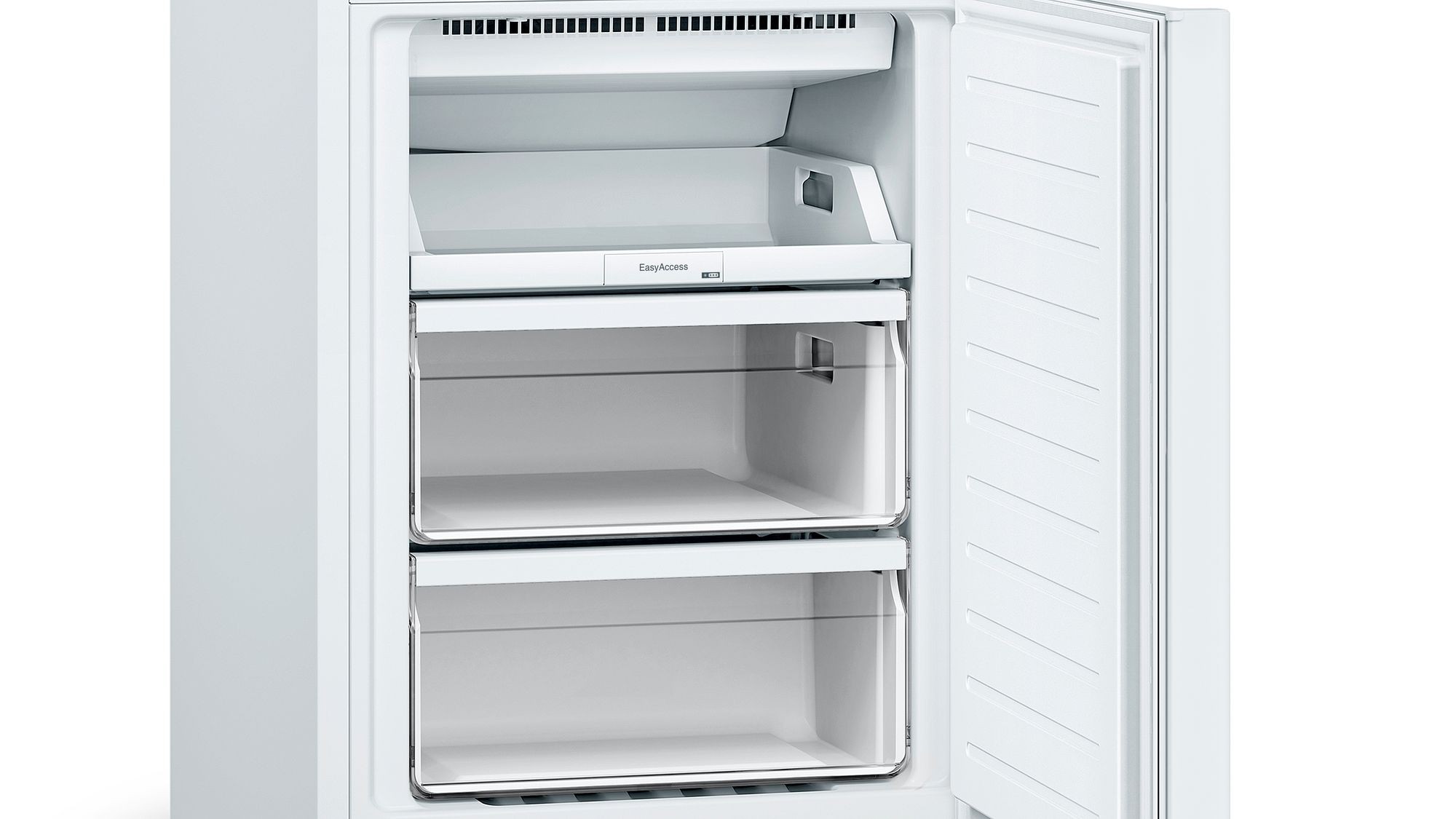 Réfrigérateur congélateur bas BOSCH Série 2, Froid No Frost, 279L, Blanc - KGN33NWEB