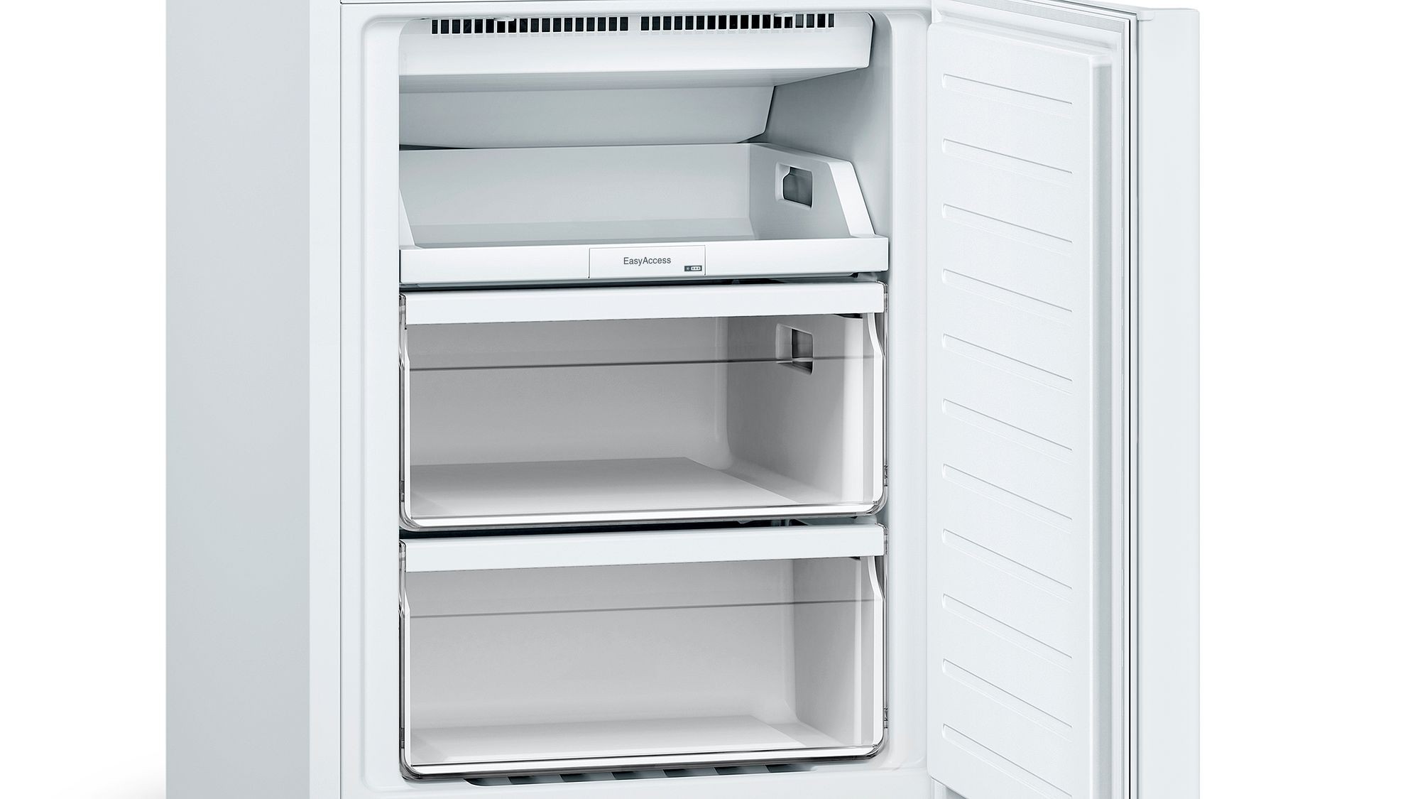 BOSCH Réfrigérateur congélateur bas Série 2 No Frost Multi AirFlow 279L Blanc - KGN33NWEB