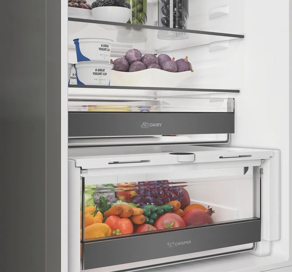 Réfrigérateur congélateur bas WHIRLPOOL 415L No Frost Inox - WHK26412X5EE