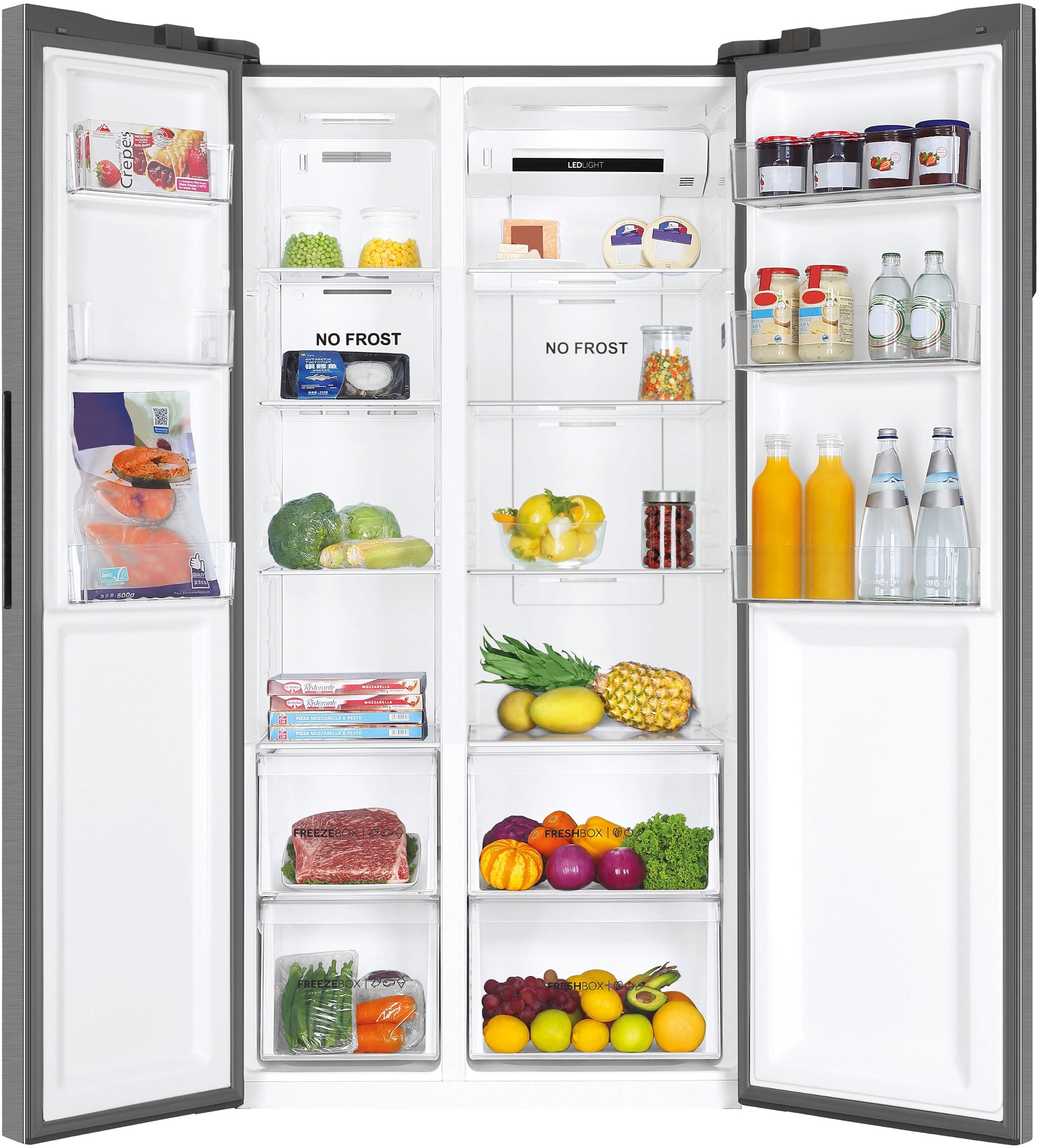 Réfrigérateur américain HAIER Total No Frost, 528L, Gris - HSR3918ENPG