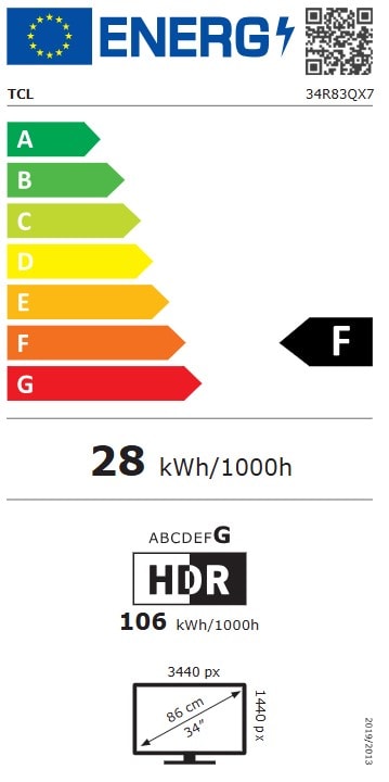 Ecran 34 pouces Ultra WQHD TCL - 34R83Q Ecran 34 pouces Ultra WQHD TCL - 34R83Q