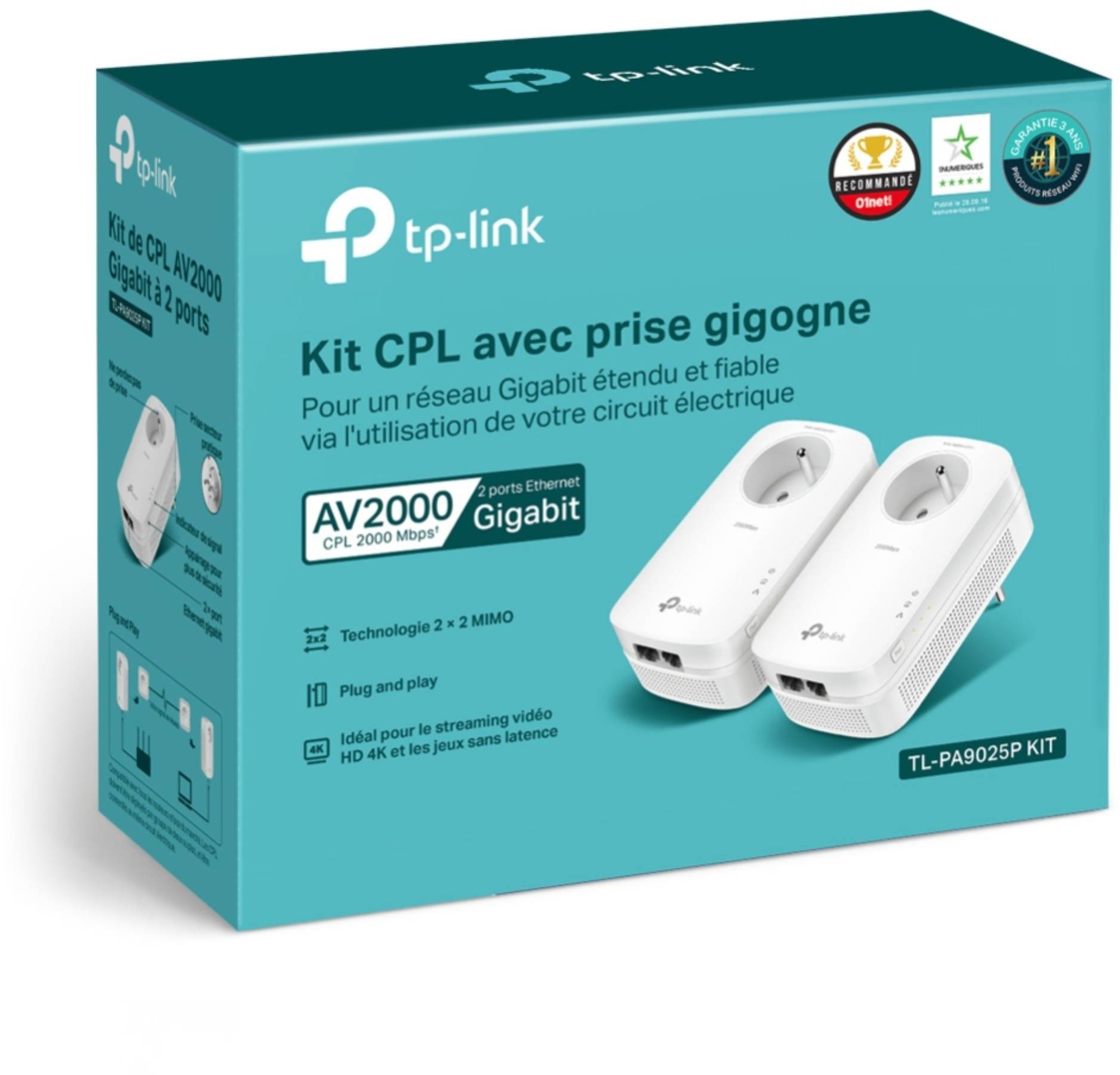 TP-LINK Adaptateur CPL  - TL-PA9025P-KIT