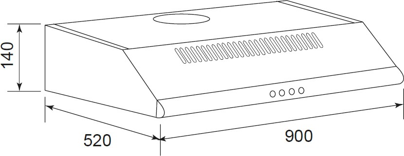 AIRLUX Hotte casquette  - AHC940IX