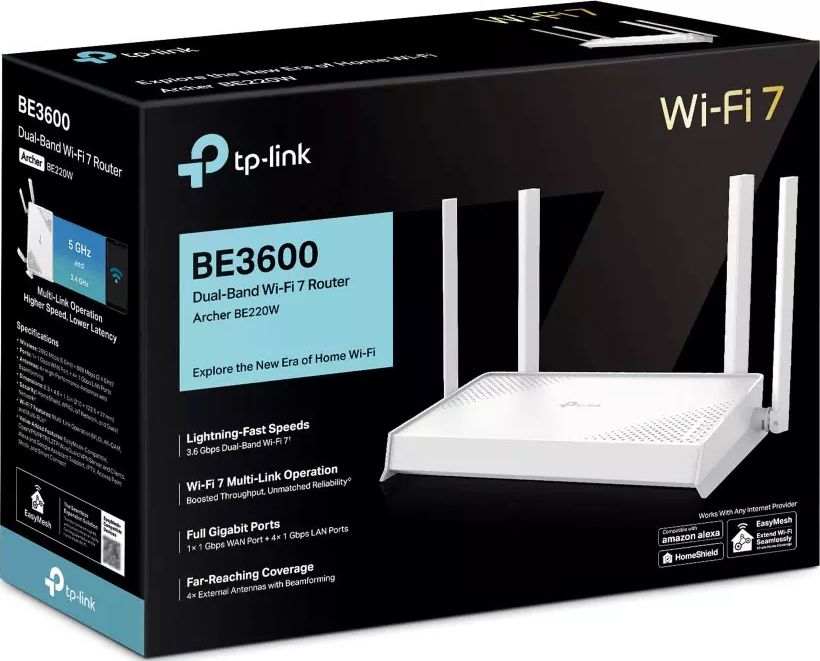 Routeur TP-LINK WiFi 7 BE3600 Dual-Band EasyMesh - ARCHERBE220W