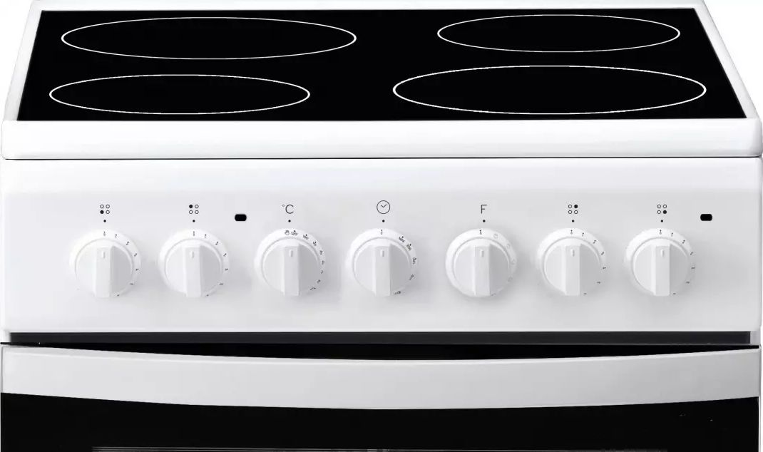 Cuisiniere vitroceramique INDESIT 4 Foyers 50 cm Blanc - IS5V5PCWFR