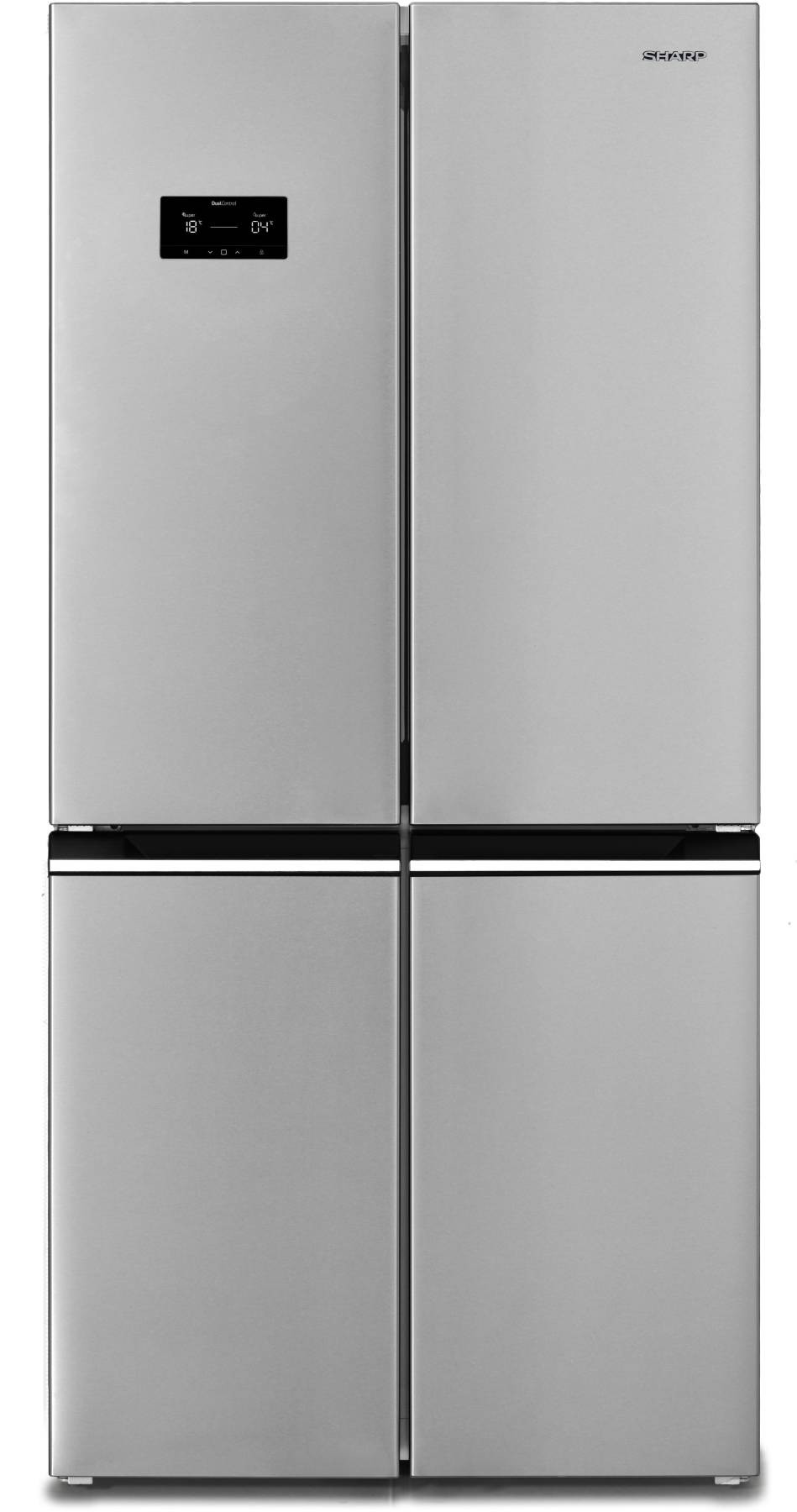 SHARP Réfrigérateur 4 portes Américain No Frost 322L Inox  SJFA25IHXIE