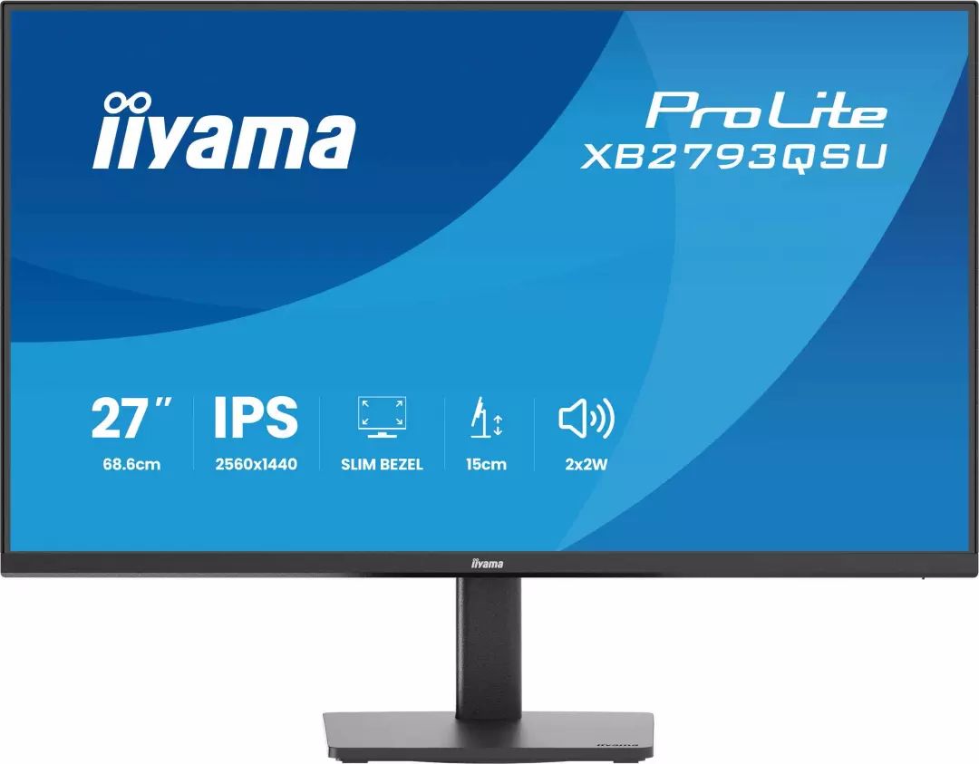 Ecran 27 pouces QHD IIYAMA IPS HDMI DisplayPort Noir XB2793QSU-B1