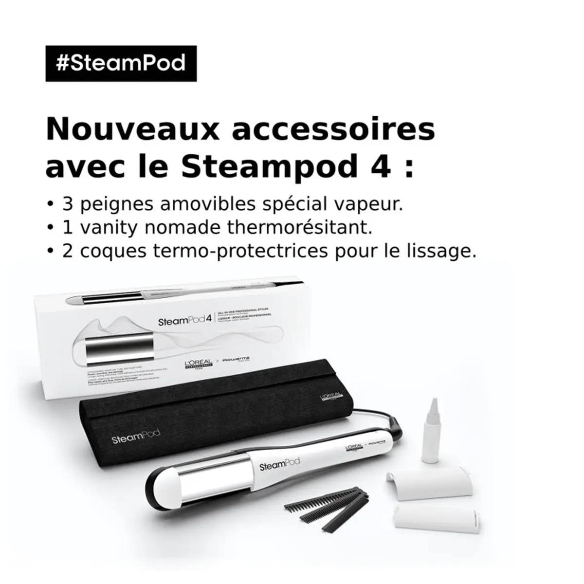 L'OREAL Lisseur vapeur Steampod 4 lisseur Professionnel - STEAMPOD4.0
