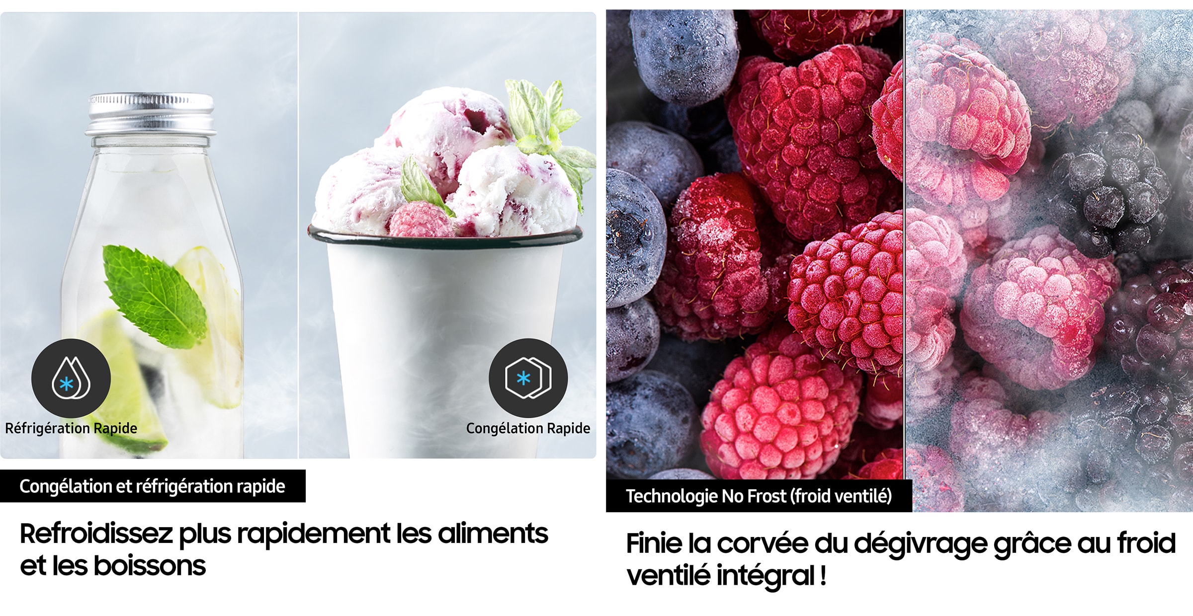 Réfrigérateur side by side SAMSUNG Total No Frost 635L Anthracite - RS65DG54R3B1 Réfrigérateur side by side SAMSUNG Total No Frost 635L Anthracite - RS65DG54R3B1