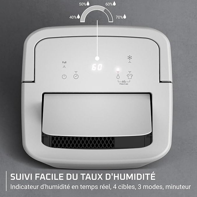 Déshumidificateur ROWENTA 14L/24h 40m² Blanc - DH5250F0