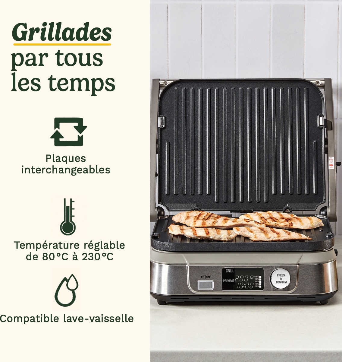 Grill viandes CUISINART  - GR5E