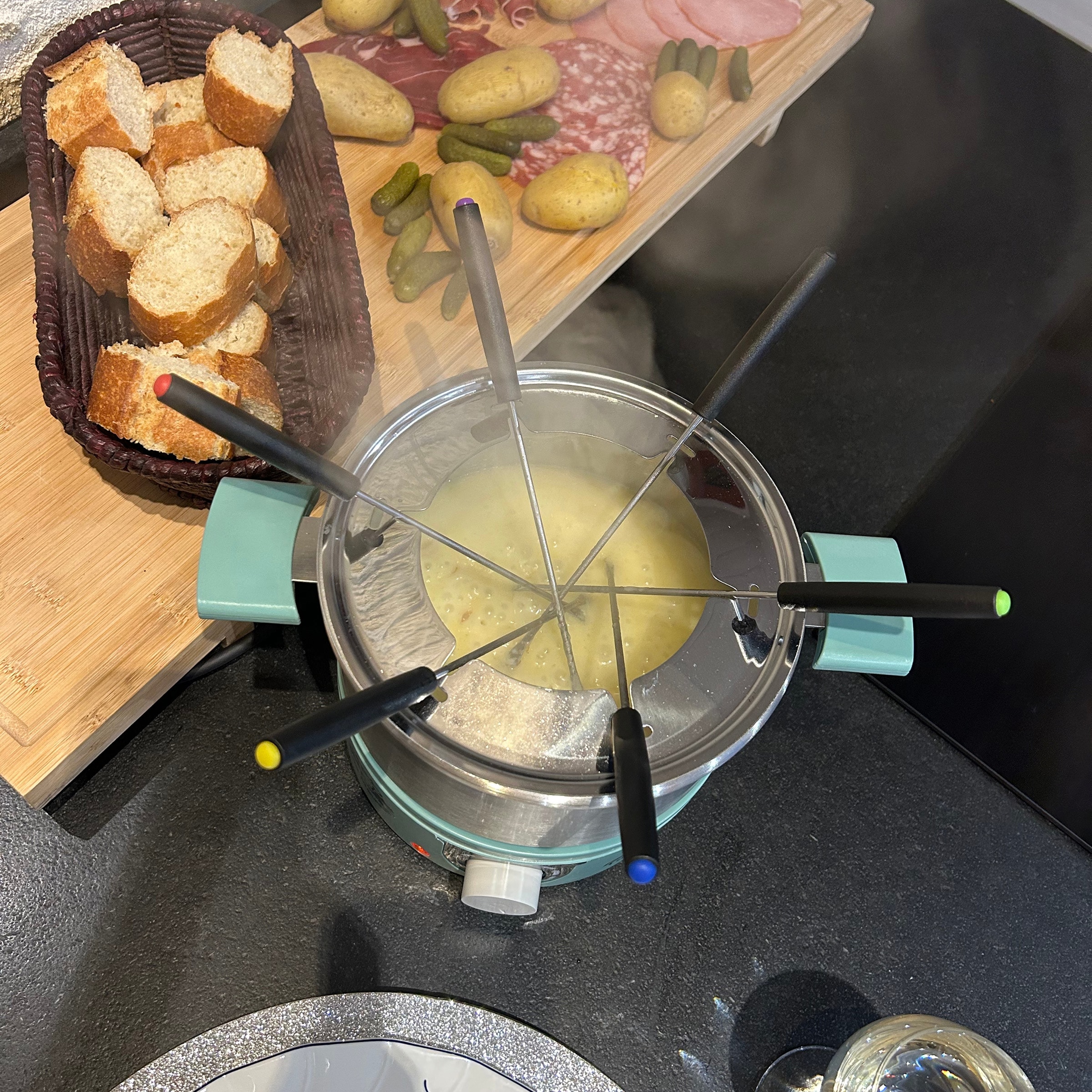 Fondue LITTLE BALANCE 6 personnes 650W 1.8L Vert - 8963
