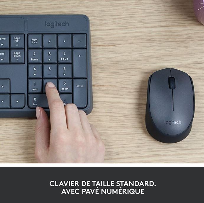 LOGITECH Clavier souris sans fil  - 920-007905