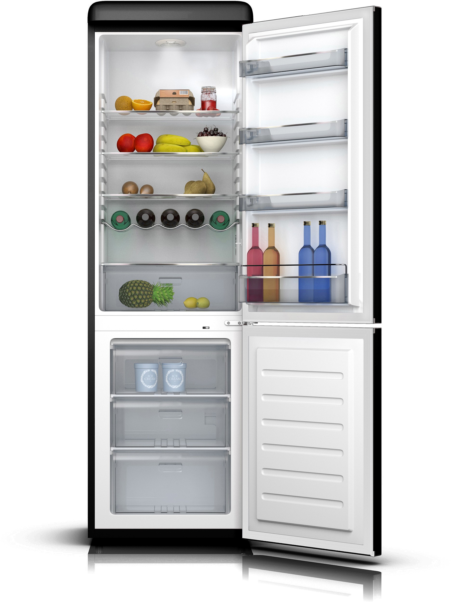 SCHNEIDER Réfrigérateur congélateur bas SCB300VB