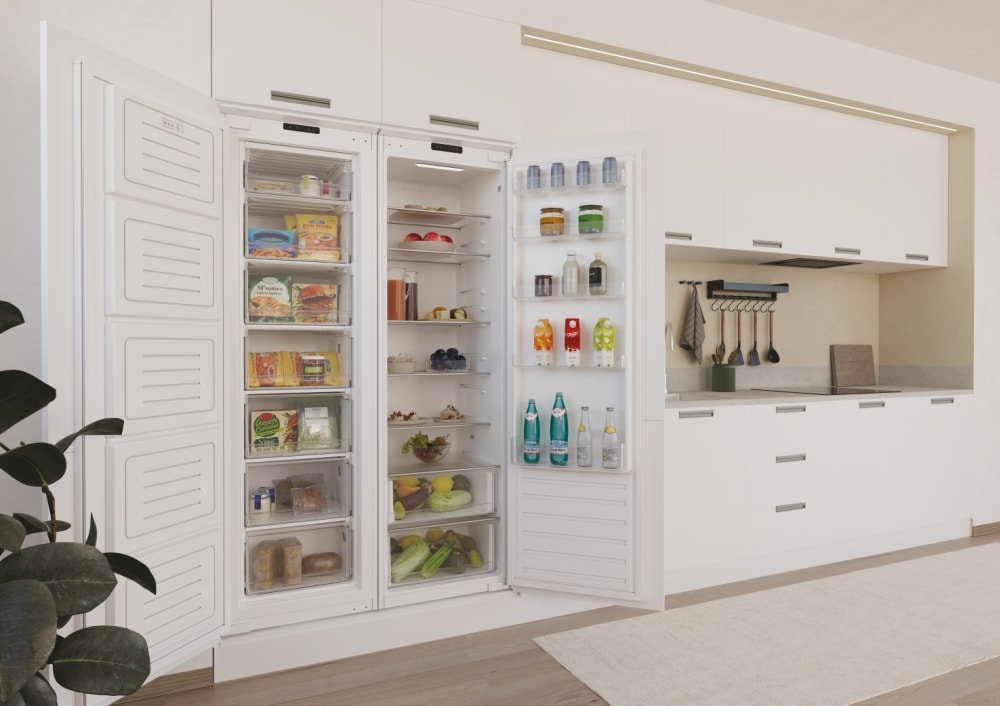 Réfrigérateur encastrable 1 porte CANDY 316L Froid statique Blanc - CMS518EW