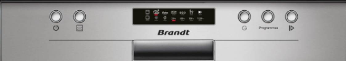 BRANDT Lave vaisselle integrable 60 cm  - BDB424LX