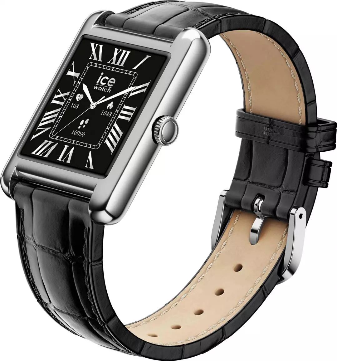 Montre connectée ICE WATCH Ice Smart Tks 2.0 1.41'' Bluetooth Noir - SMARTTK2SILVBKCROCO