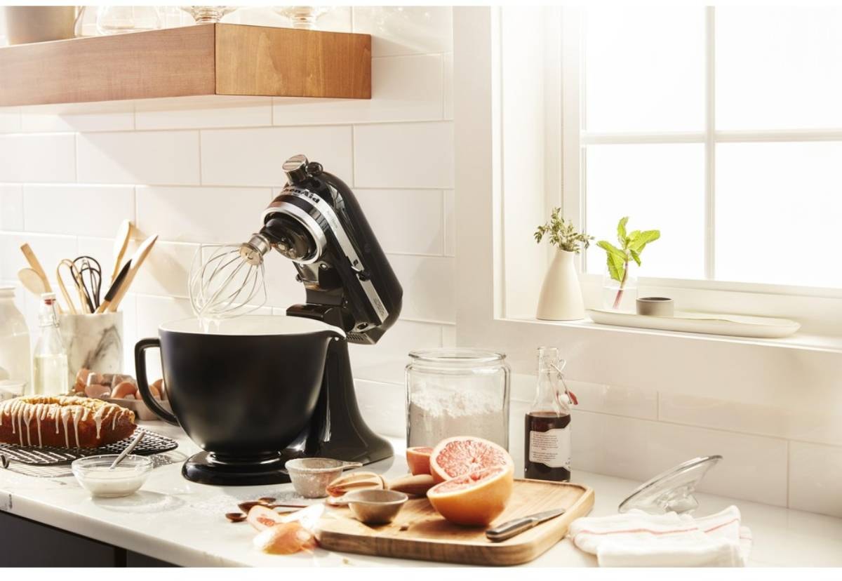 Robot pâtissier KITCHENAID 4.8L 300W Noir - 5KSM175PSEOB