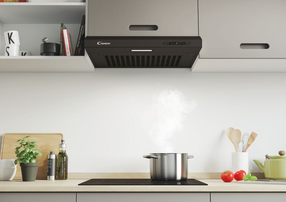Hotte casquette CANDY 60cm 71dB Noir - CFT6104N1