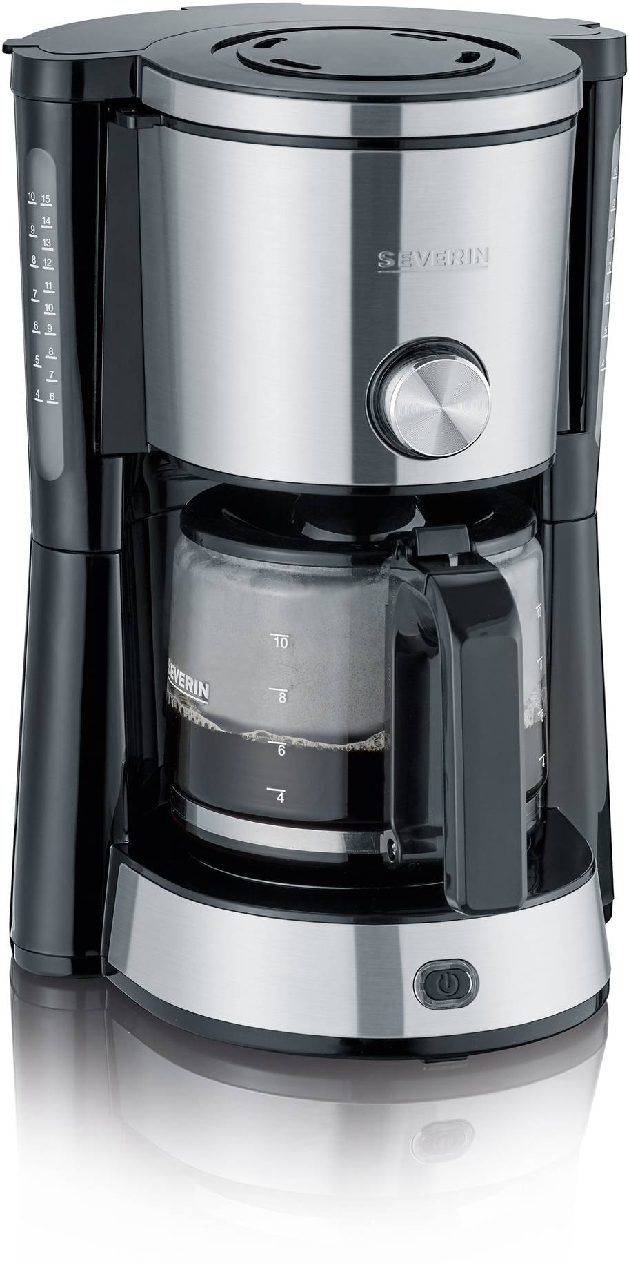Cafetière SEVERIN AromaSwitch 10 tasses Inox Noir KA4825