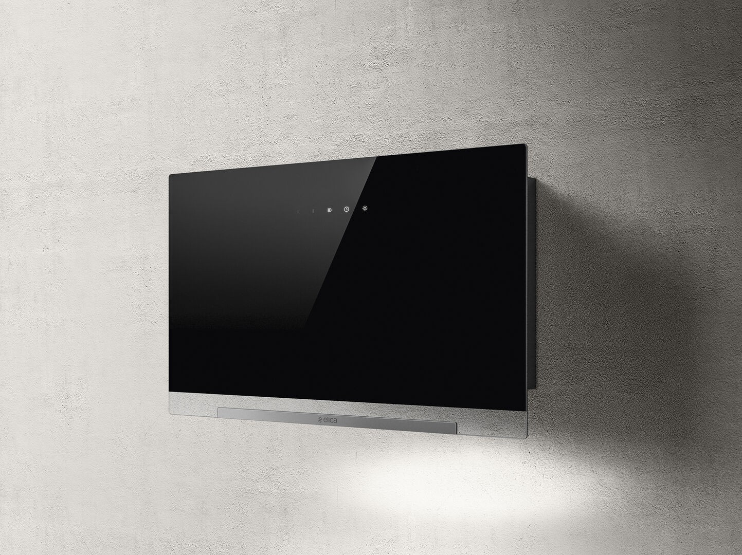 Hotte decorative murale ELICA 4 vitesses 60 cm Noir PRF0166938
