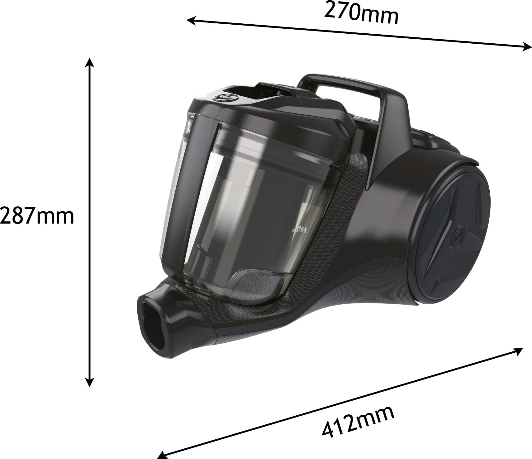 Aspirateur traîneau HOOVER Hoover Go 700W Noir - HP105HM011