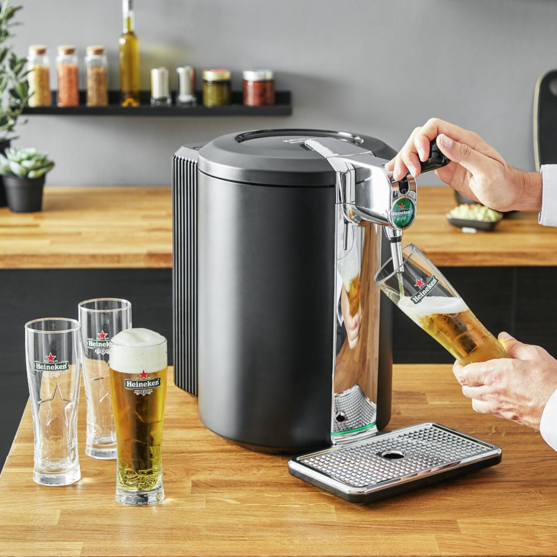 Distributeur de bière KRUPS BEERTENDER COMPACT Coupe Mousse Noir - YY4808FD Distributeur de bière KRUPS BEERTENDER COMPACT Coupe Mousse Noir - YY4808FD