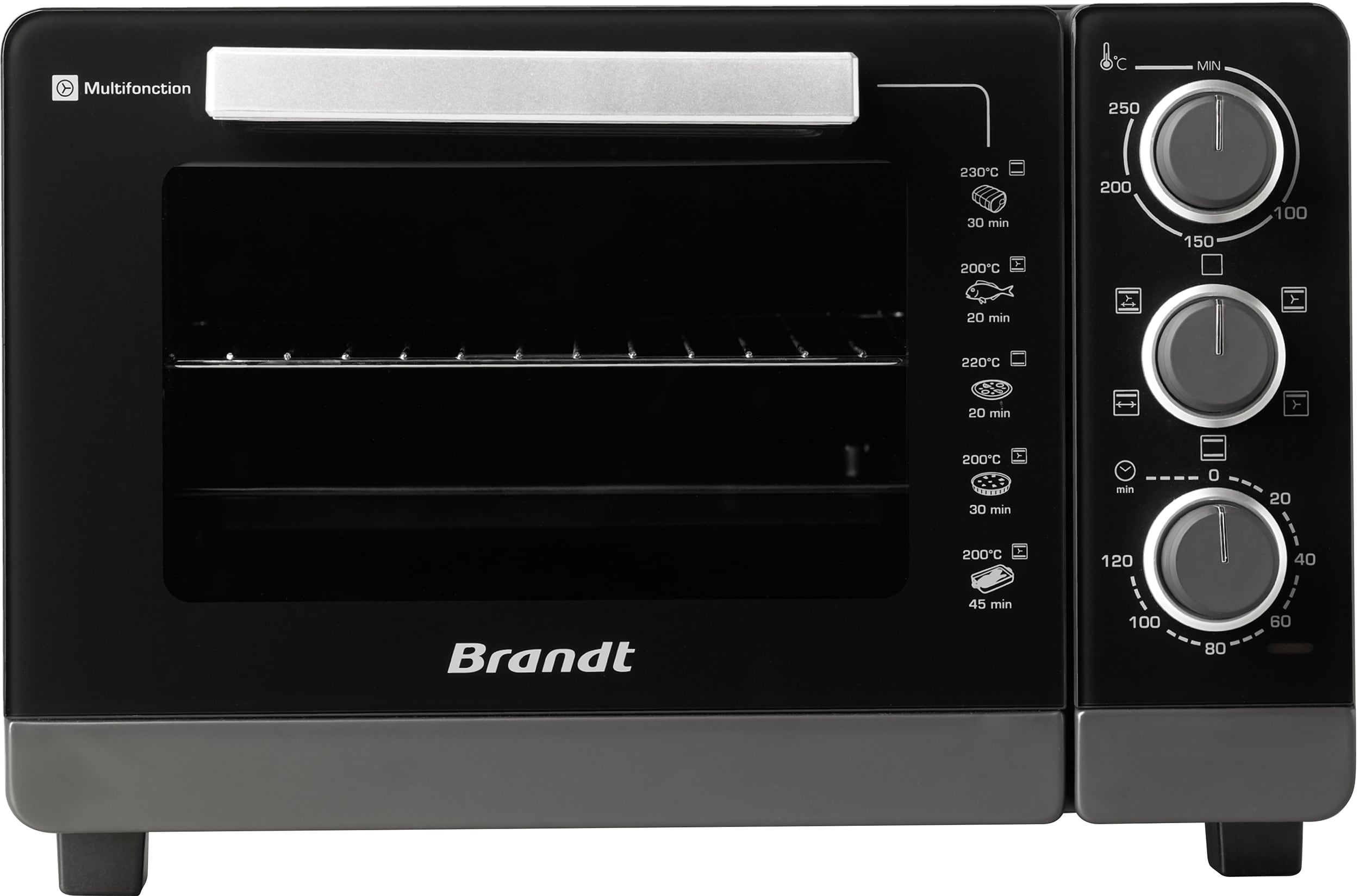 BRANDT Mini four Multifonction 1500W 26L Noir  FC265MB