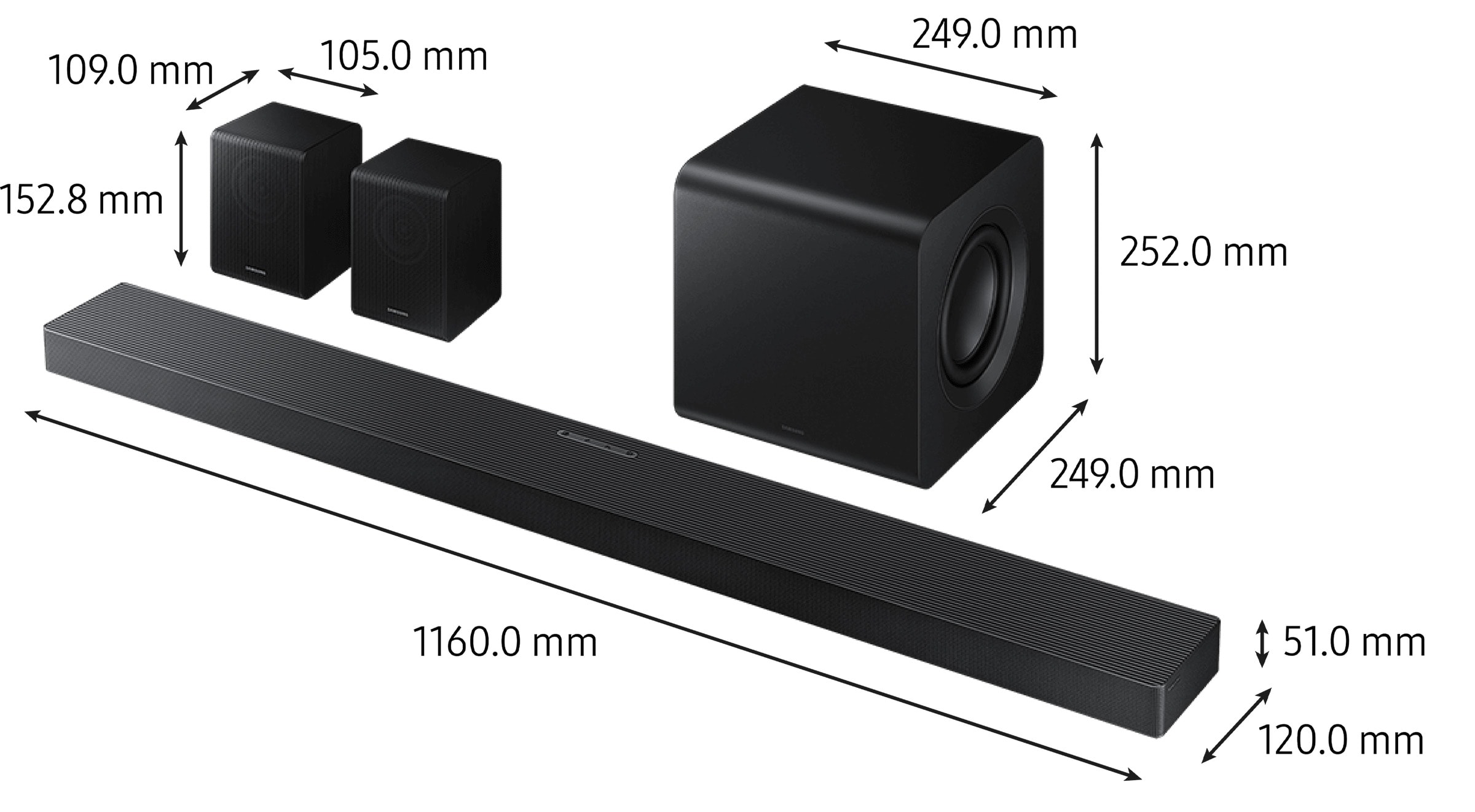 Barre de son SAMSUNG - HW-QS760F Barre de son SAMSUNG - HW-QS760F