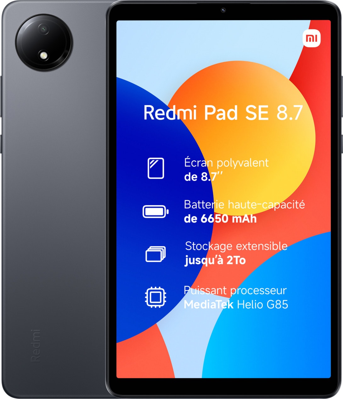Tablette tactile XIAOMI Redmi Pad SE, 64Go, Gris REDMIPADSE464G