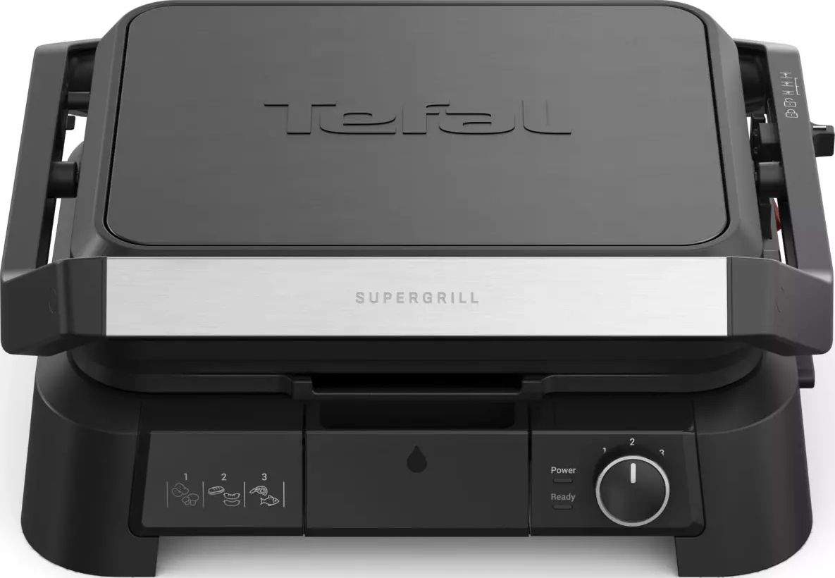 Grill viandes TEFAL 600cm² 4 personnes Noir GC5108E0