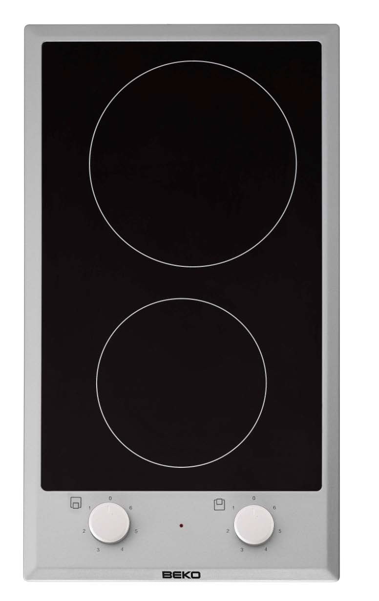 Domino vitroceramique BEKO 2 foyers 29 cm Noir HDCC32200X