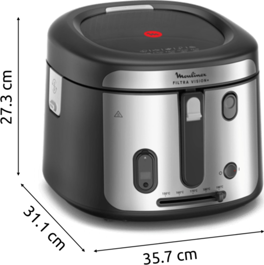 Friteuse MOULINEX 1.2KG 2.1L 1900W Métal - AF2588E0