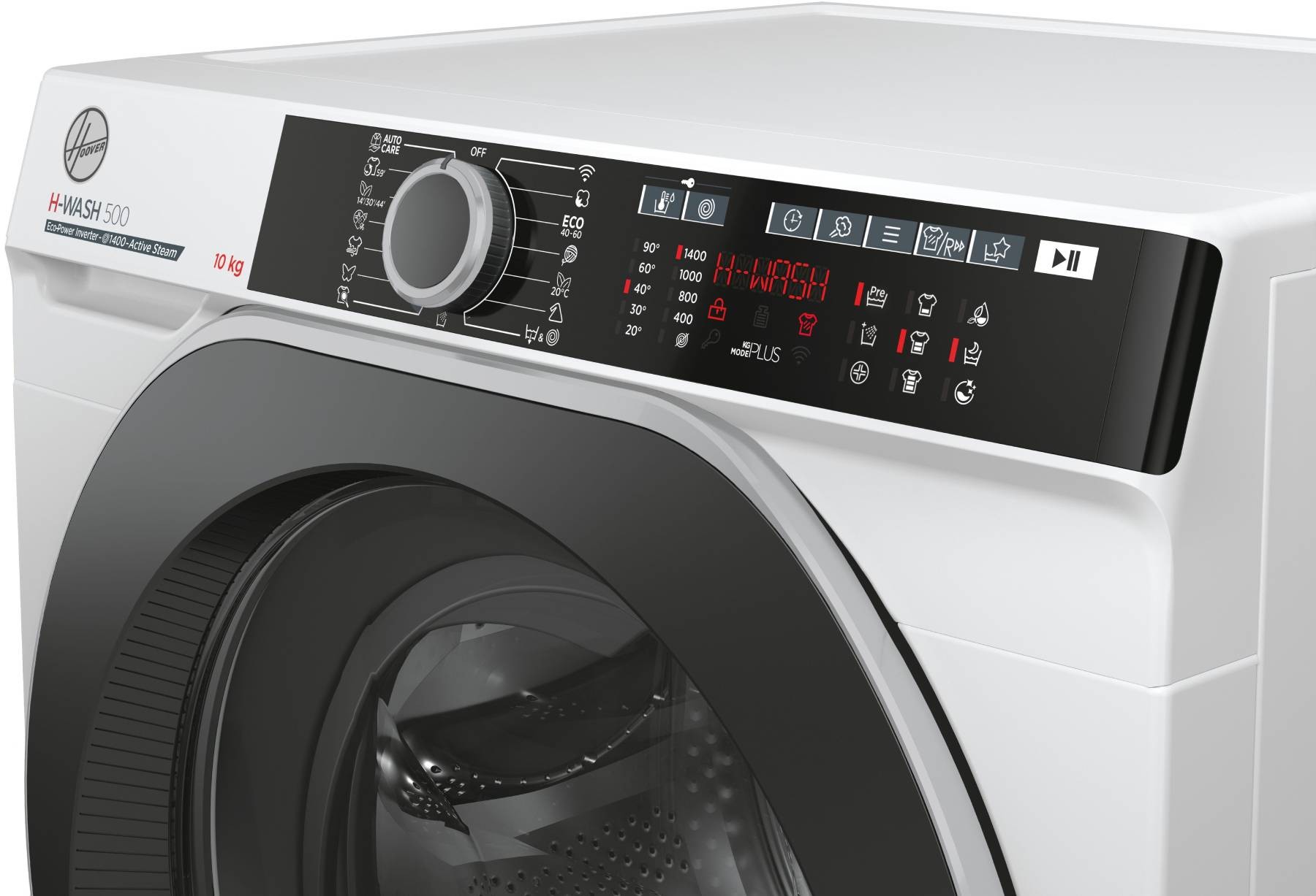 Lave linge Frontal HOOVER H-WASH 500 Professionnal, 1400 trs/mn, 10 kg, Blanc - HWE410AMBS/1S