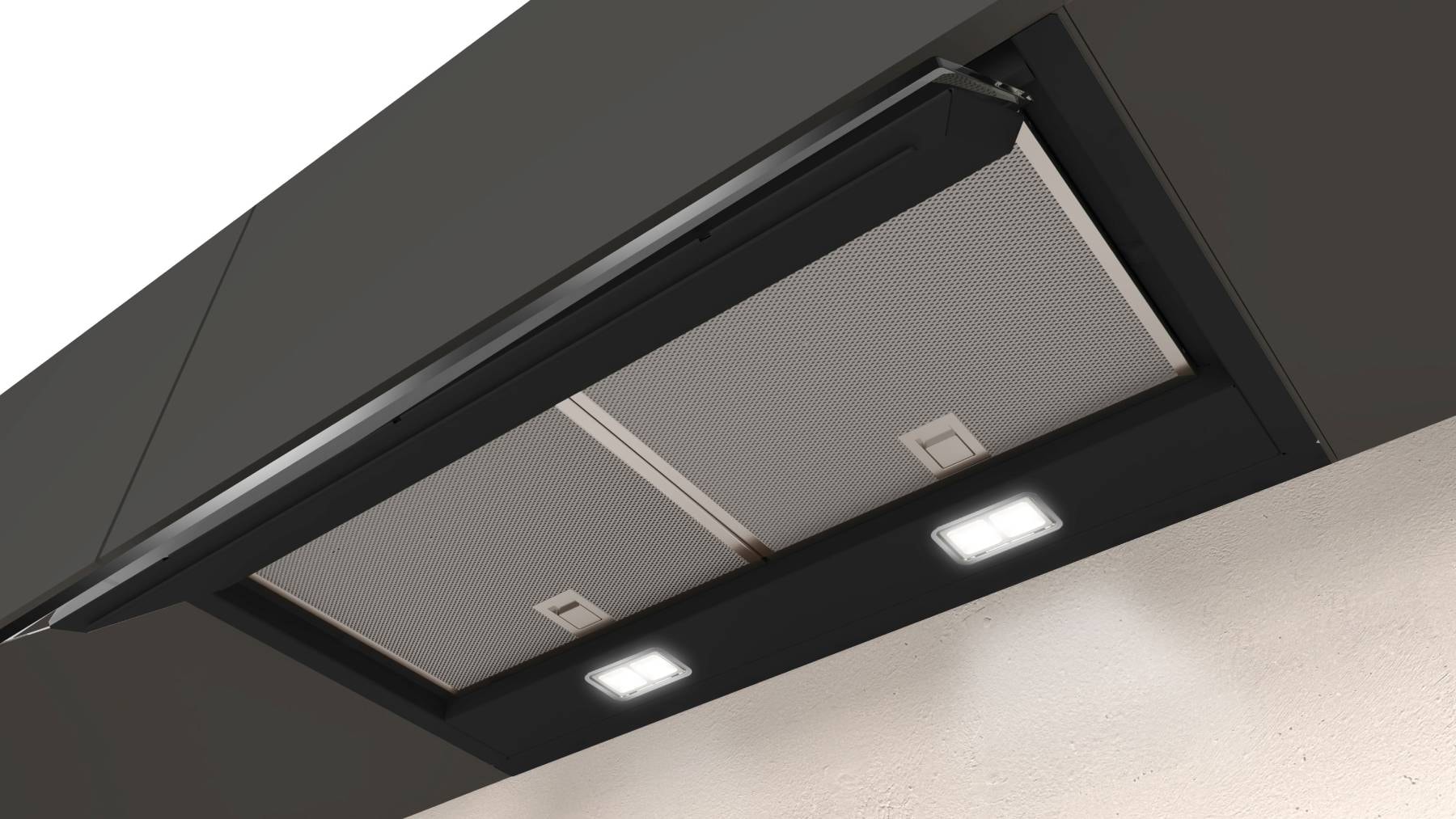Hotte intégrée NEFF 4 vitesses 59.7cm Noir - D65XAM2S0