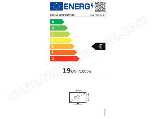 Ecran 27 pouces Full HD IIYAMA - XU2793HSU-B4 Ecran 27 pouces Full HD IIYAMA - XU2793HSU-B4