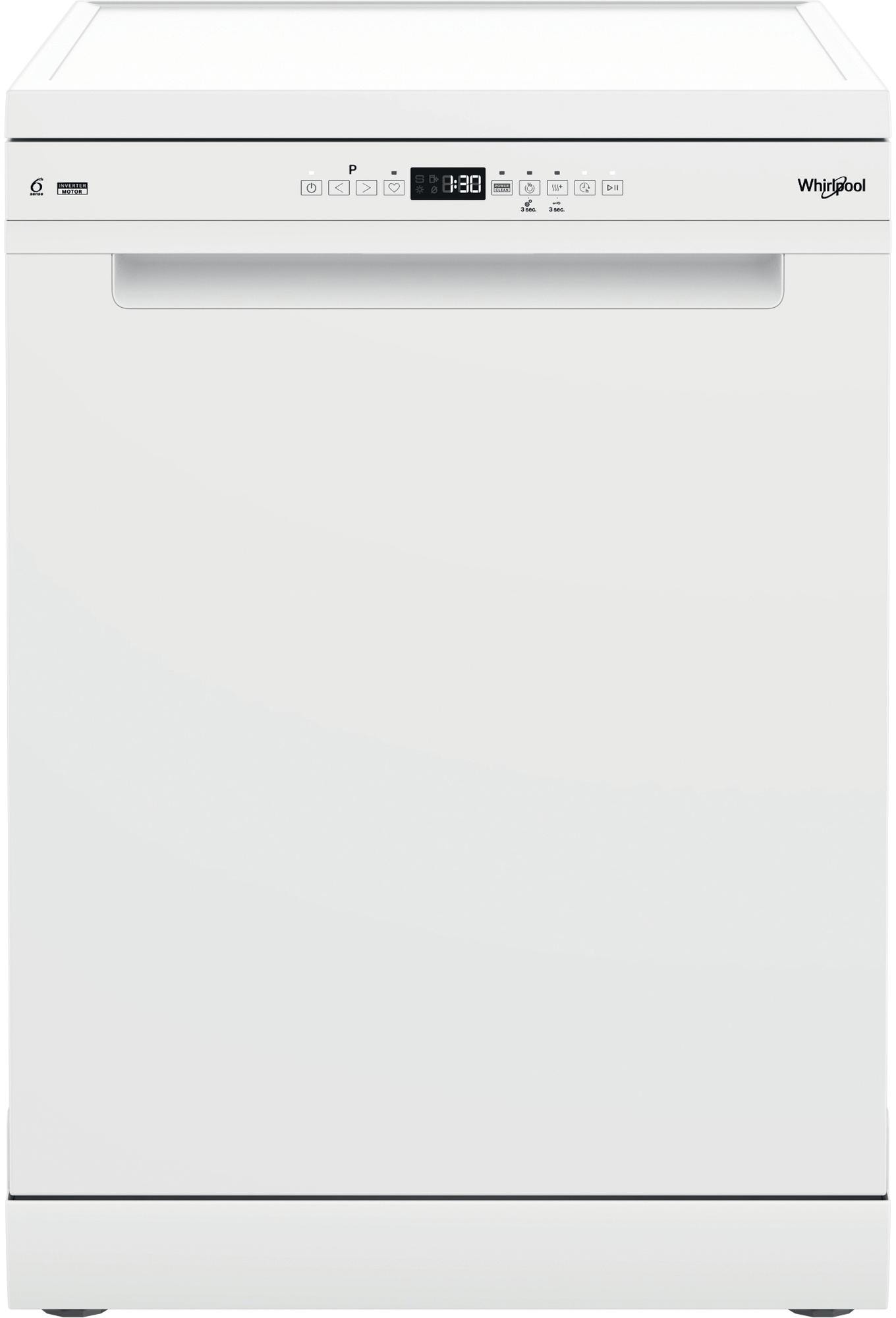 Lave vaisselle 60 cm WHIRLPOOL 6ème Sens 15 couverts 43dB Blanc W7FHP43