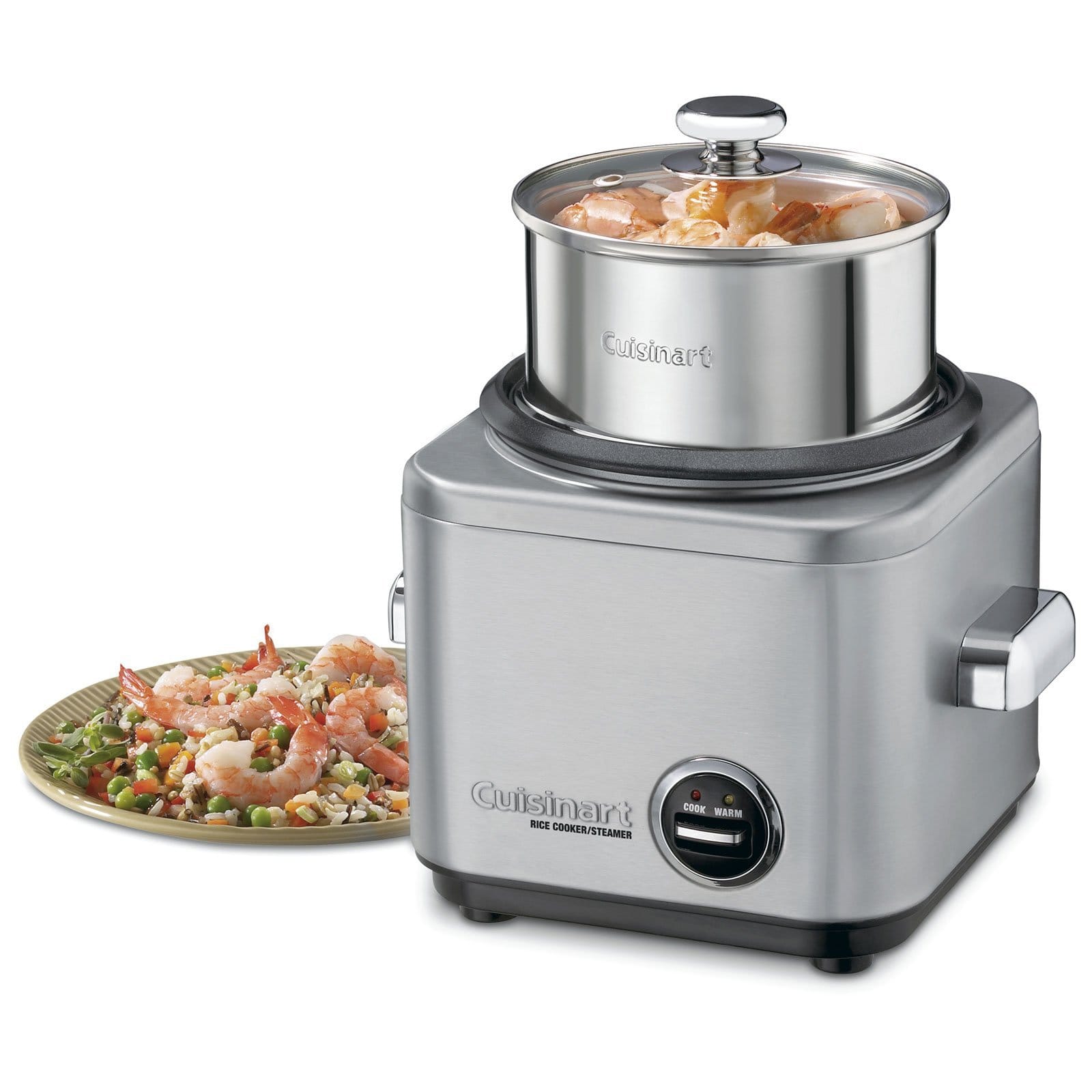 Cuiseur riz CUISINART vapeur 500W Inox - CRC400E
