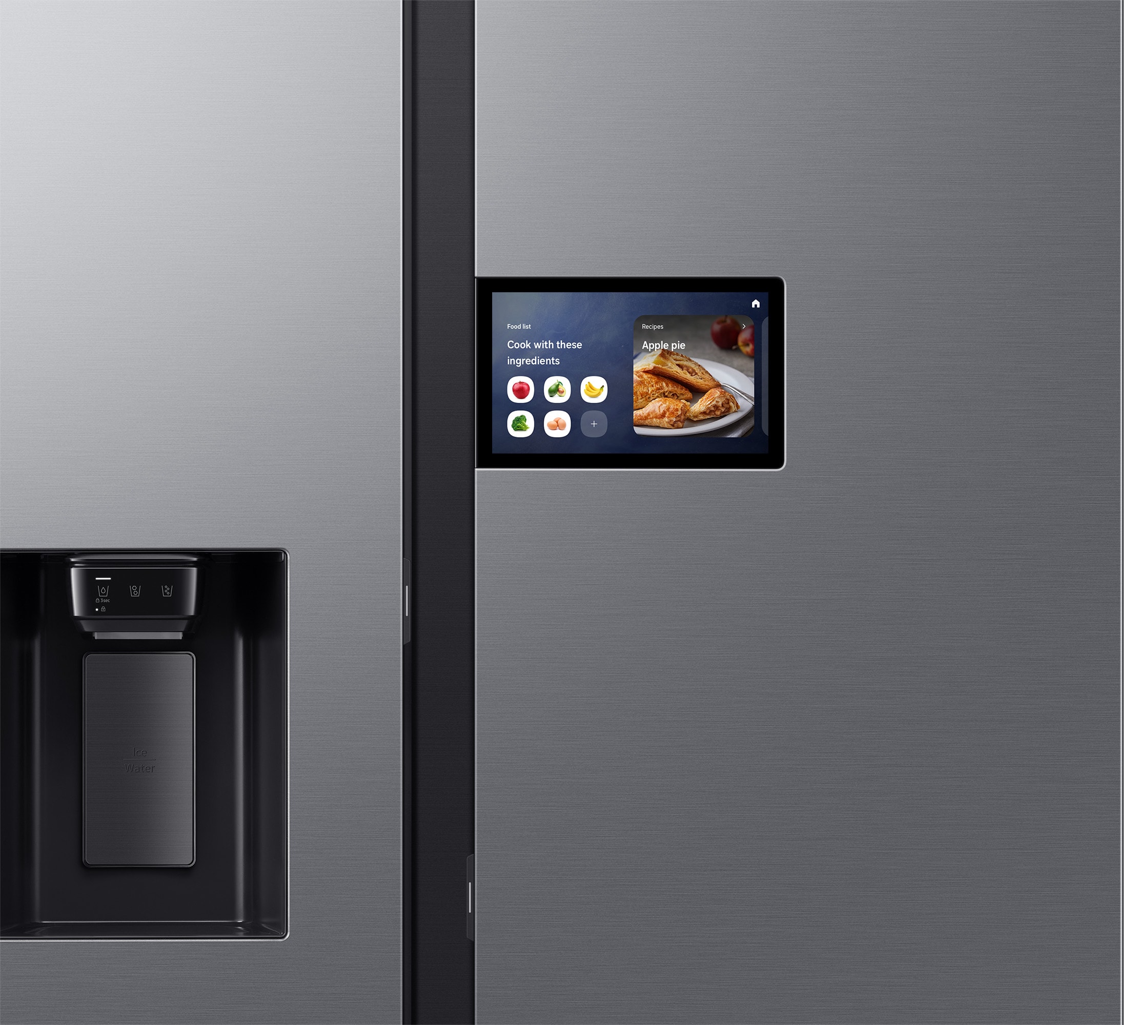 Réfrigérateur side by side SAMSUNG Froid ventilé intégral, 621L, Gris - RS90F64EET