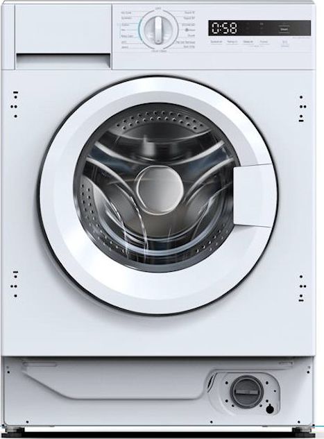 Lave linge sechant encastrable HELVETIA 8kg/6kg 1400trs/min Blanc HLSMF864A1