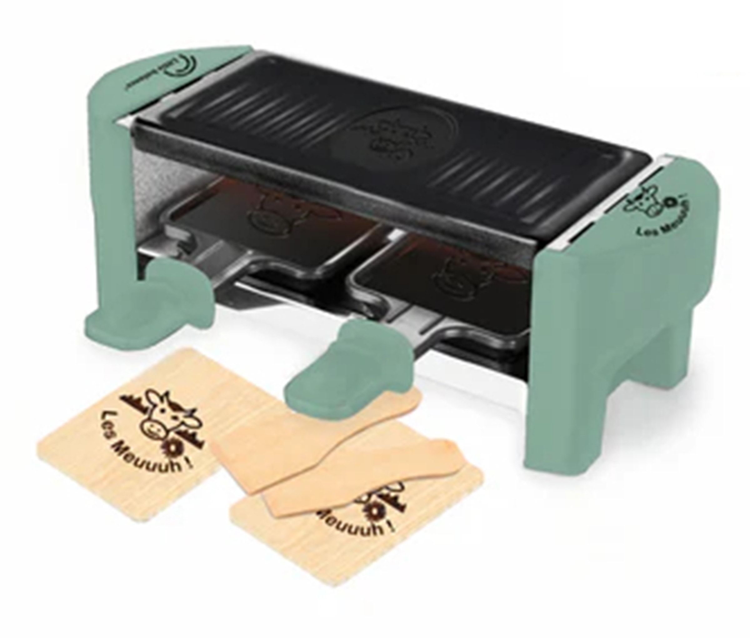 Raclette Multifonction LITTLE BALANCE 2 personnes 320W Vert 8746
