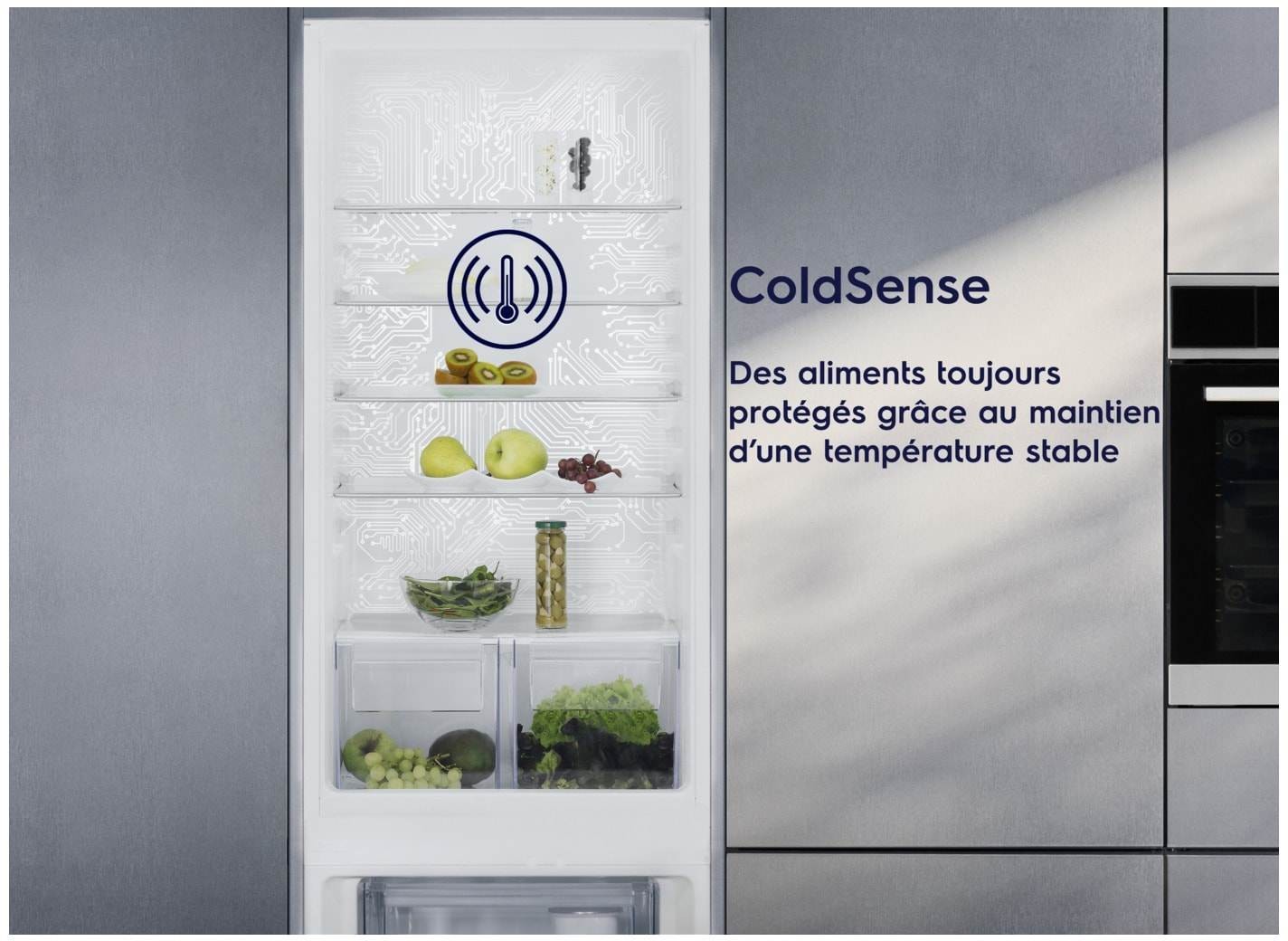 ELECTROLUX Réfrigérateur congélateur encastrable Série 600 TwinTech No Frost 291L - LNT7TF18S