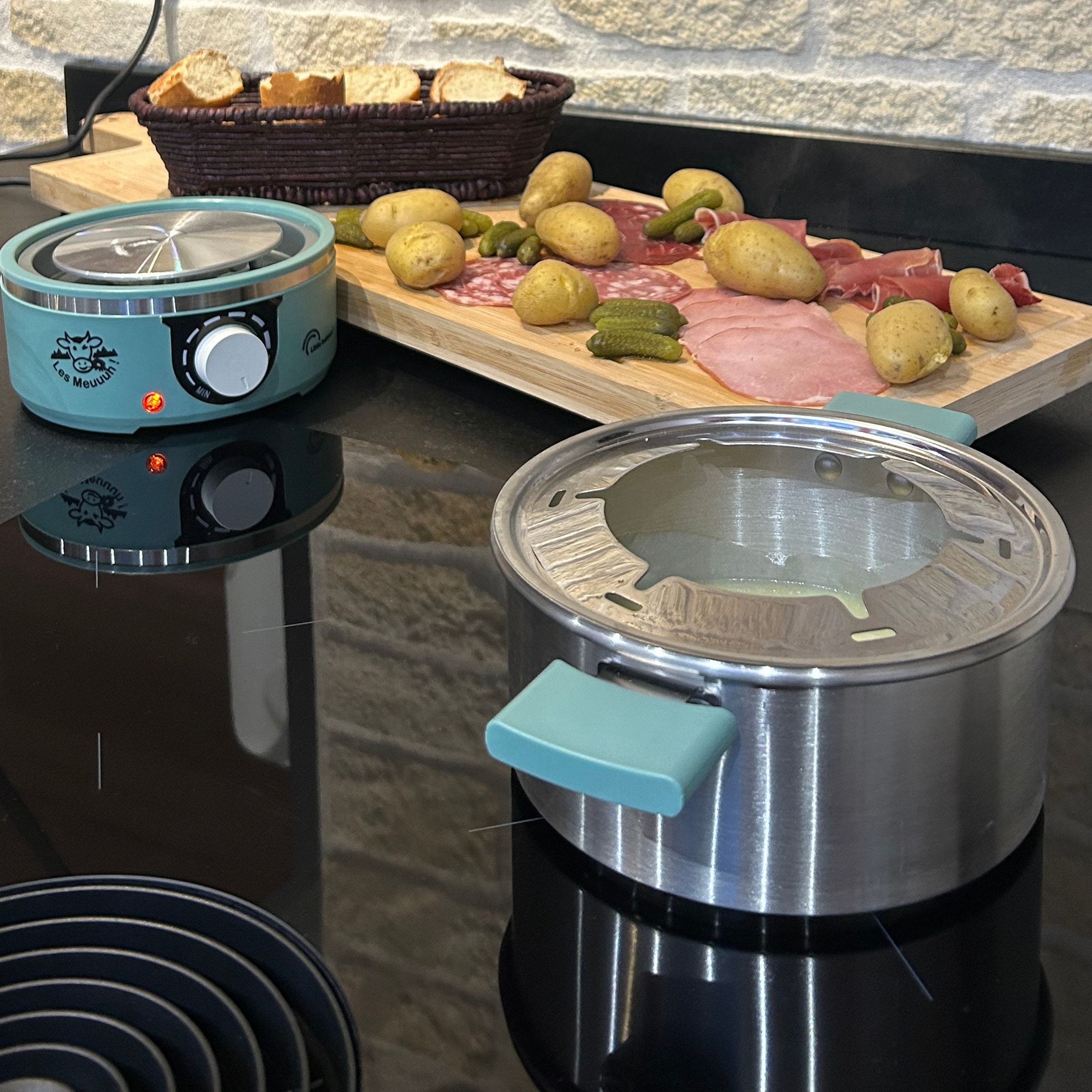 Fondue LITTLE BALANCE 6 personnes 650W 1.8L Vert - 8963