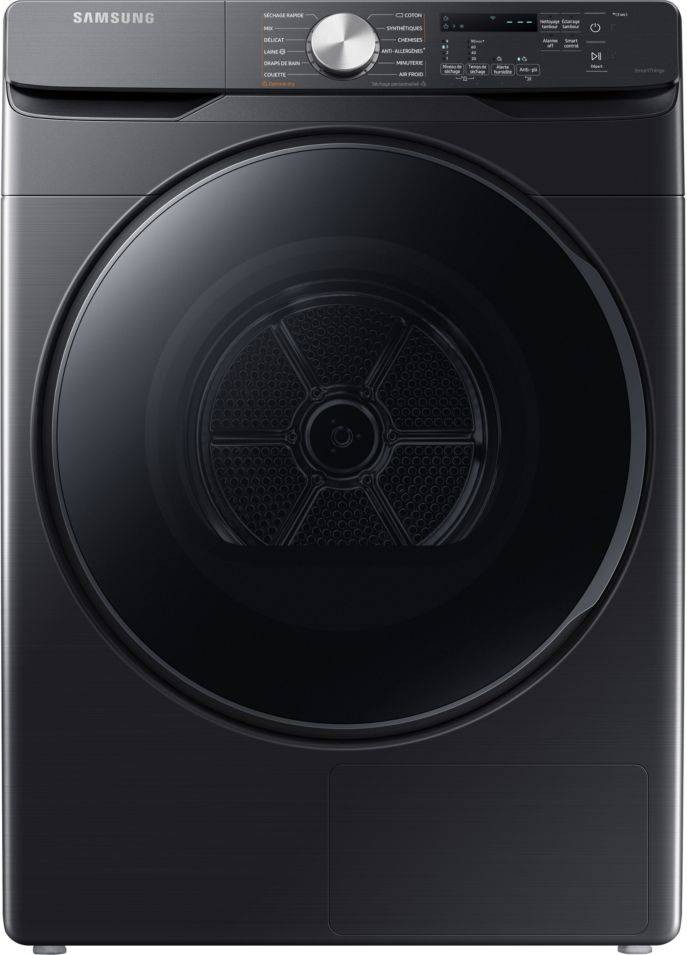 SAMSUNG Sèche linge Condensation Pompe à Chaleur Hybride grande capacité 16kg Noir  DV16T8520BV/EF