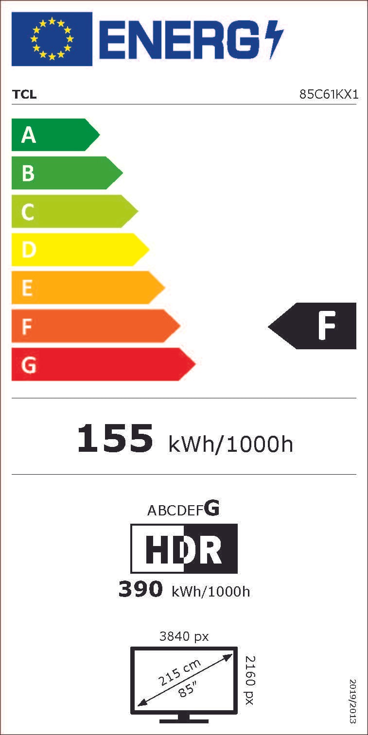 TV Mini LED 4K 215 cm TCL - 85C61K TV Mini LED 4K 215 cm TCL - 85C61K