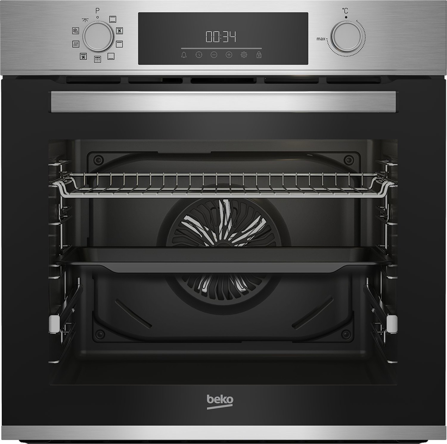BEKO Four encastrable pyrolyse multifonction Aeroperfect 72L Inox BBIM12309XPE BEKO Four encastrable pyrolyse multifonction Aeroperfect 72L Inox BBIM12309XPE