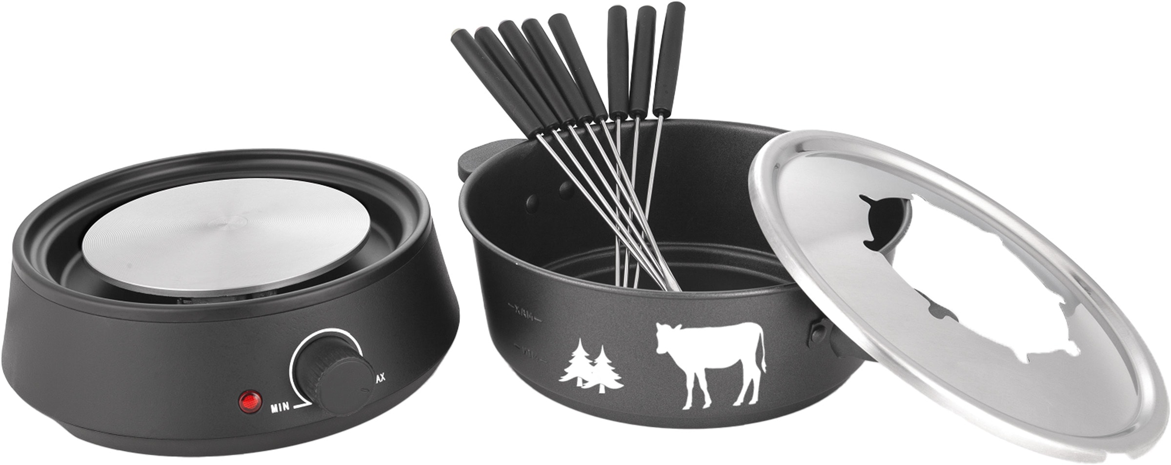 Fondue LITTLE BALANCE 8 personnes 1500W 2L Noir - 8690