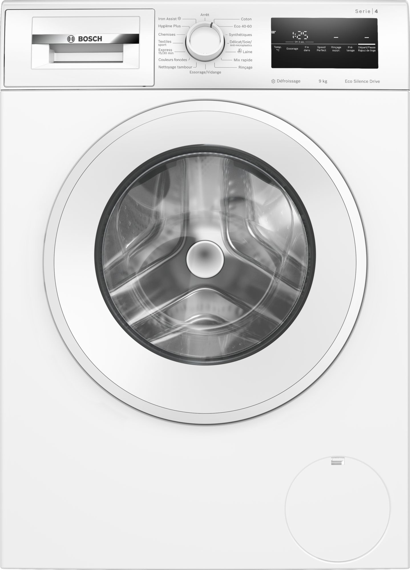 Lave linge Frontal BOSCH 9kg 1400trs/min Blanc WAN2827ZFR